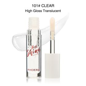 Solid Jelly Lipstick Crystal Lip Balm Water Wave Mirror Lip Gloss Long Lasting Moisturizing Lip Glaze Lip Care Makeup (Option: 101CLEAR)