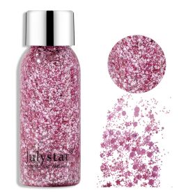Liquid Glitter Eyeshadow Quick Drying Long Lasting Sparkling Metallic High Pigmented Glitter Eye Shadow (Color: 06)