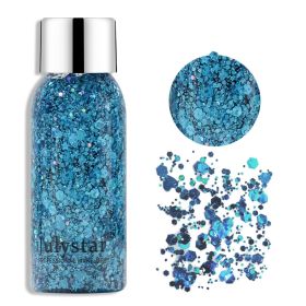 Liquid Glitter Eyeshadow Quick Drying Long Lasting Sparkling Metallic High Pigmented Glitter Eye Shadow (Color: 08)