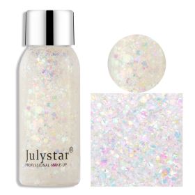 Liquid Glitter Eyeshadow Quick Drying Long Lasting Sparkling Metallic High Pigmented Glitter Eye Shadow (Color: 02)
