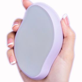 1Pc Handheld Hair Remover Reusable Waterproof Shaver Non-rechargeable Foot Grinding Tool Gentle No hurt Skin Hair Removal Tool (Color: purple)