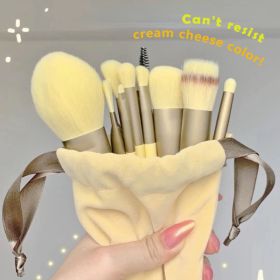 13Pcs Soft Fluffy Makeup Brushes for Cosmetics Foundation Blush Powder Eyeshadow Blending Makeup Brush Beauty Tools (Handle Color: 13pcs Blue and bag)
